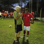 Nicolau entrevista o atleta Gitica.