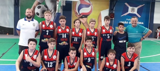 PORTO UNIÃO NO CAMPEONATO CATARINENSE DE BASQUETEBOL SUB 12 E SUB 13 MASCULINO