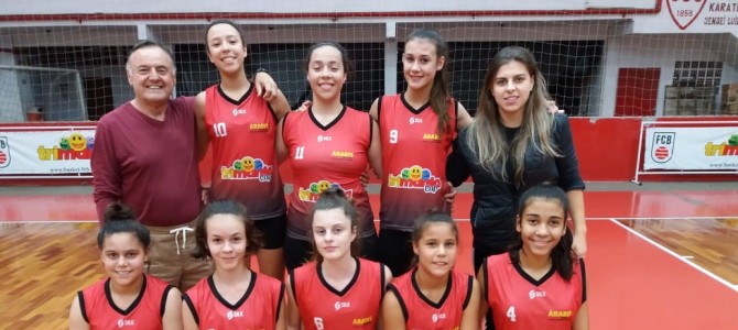 PORTO UNIÃO VENCEU NO CATARINENSE DE BASQUETEBOL FEMININO SUB 15