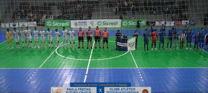 FUTURO CRAQUE/PAULA FREITAS SENSACIONAL E EM NOITE DE GALA NO PARANAENSE DE FUTSAL DA SÉRIE BRONZE.