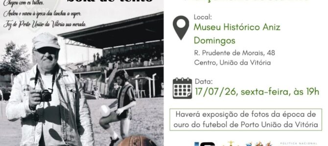 CONVITE! CONVITE! CONVITE! AOS AMANTES DO FUTEBOL – LANÇAMENTO DE LIVRO.