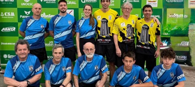 TÊNIS DE MESA DE PORTO UNIÃO CONQUISTA IMPORTANTES RESULTADOS NA 5ª ETAPA ESTADUAL. TÊNIS DE MESA DE PORTO UNIÃO CONQUISTA IMPORTANTES RESULTADOS NA 5ª ETAPA ESTADUAL.